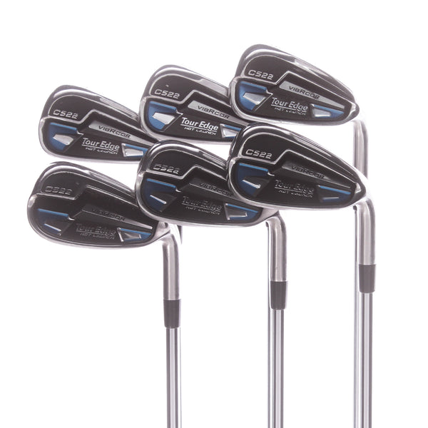 Tour Edge Hot Launch C522 Steel Mens Right Hand Irons 5-PW Stiff - MAX KBS 80 S