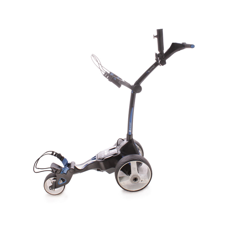 Motocaddy M5 Connect 18 Hole Lithium Second Hand Golf Trolley - Gunmetak/Blue