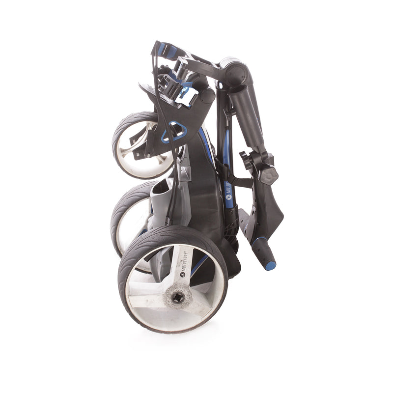 Motocaddy M5 Connect 18 Hole Lithium Second Hand Golf Trolley - Gunmetak/Blue