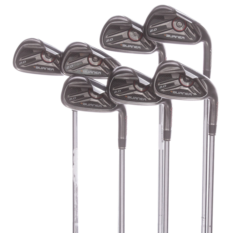 TaylorMade Burner 2.0 Steel Men's Right Irons 4-PW Stiff - TaylorMade REAX 85 S