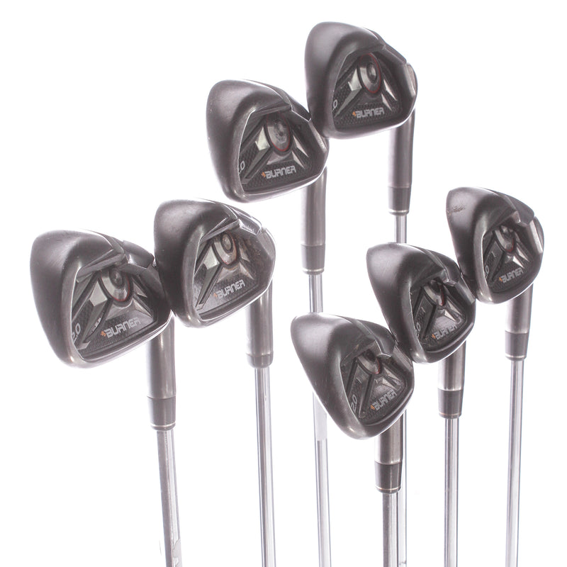 TaylorMade Burner 2.0 Steel Men's Right Irons 4-PW Stiff - TaylorMade REAX 85 S