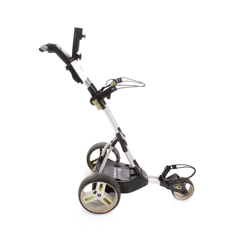 Motocaddy M1 18 Hole Lithium Second Hand Electric Golf Trolley - White/Lime