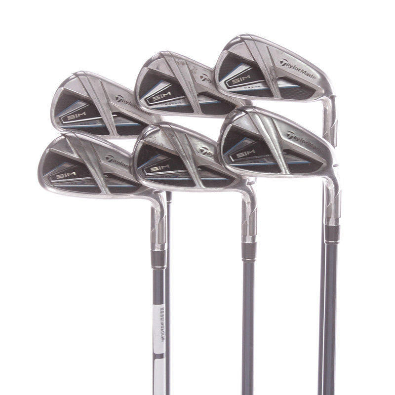 TaylorMade Sim Max Men's Right Graphite Irons 6-AW Regular - Fujirkura Ventus Blue 6-R