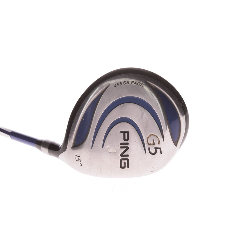 Ping G5 Graphite Men's Right Fairway 3 Wood 15 Degree Regular - ProLaunch Blue 75 R