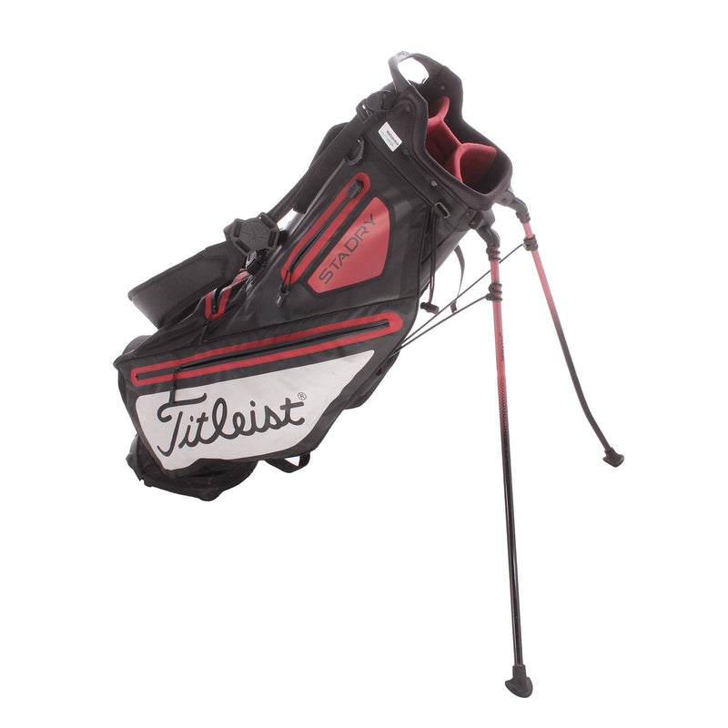 Titleist Second Hand Stand Bag - Black/Red/White