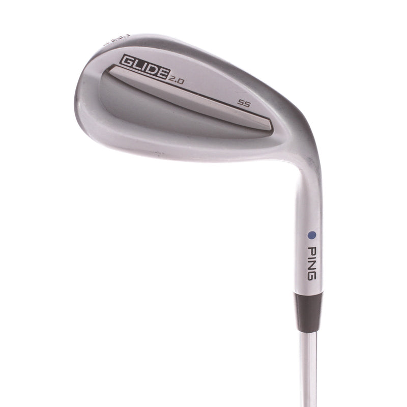 Ping Glide 2.0 Steel Men's Right Lob Wedge Blue Dot 58 Degree 10 Bounce Stiff - Ping AWT 2.0