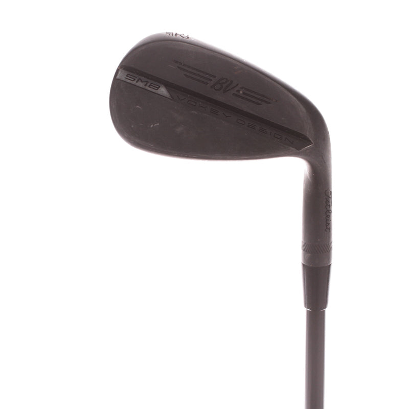 Titleist Vokey SM8 Jet Black Steel Men's Right Gap Wedge 52 Degree 8 Bounce F Grind Wedge - Vokey SM8 Jet Black Wedge