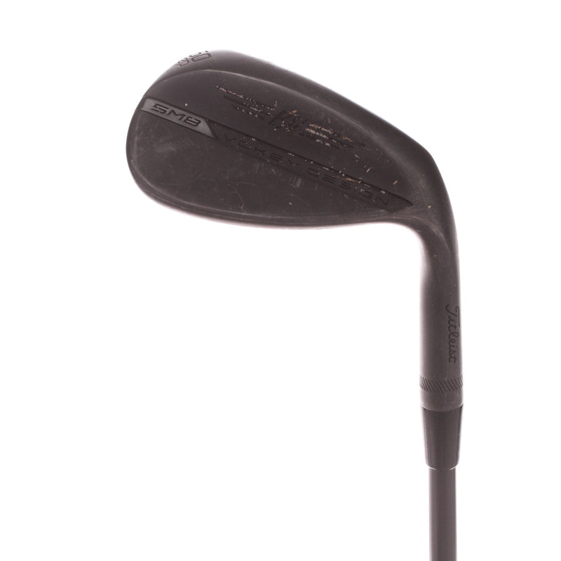 Titleist Vokey SM8 Jet Black Steel Men's Right Lob Wedge 60 Degree 12 Bounce D Grind Wedge - Vokey SM8 Jet Black Wedge