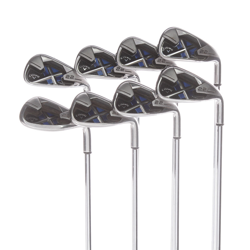 Callaway X-22 Steel Men's Right Irons 4-PW+SW Regular - True Temper x-22