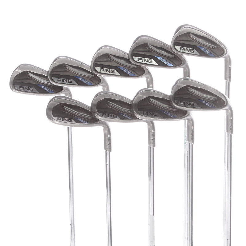 Ping G30 Steel Men's Right Irons 4-SW+LW White Dot Regular - Ping CFS Distance R