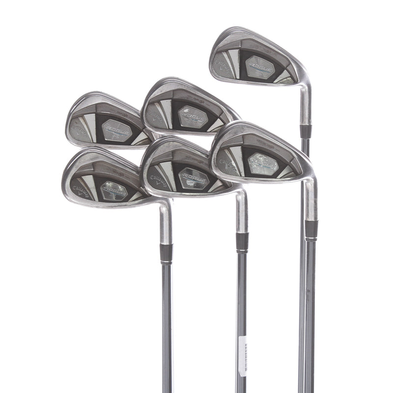 Callaway Rogue X Graphite Mens Right Hand Irons 5-PW Regular - UST Mamiya Drat F3 65