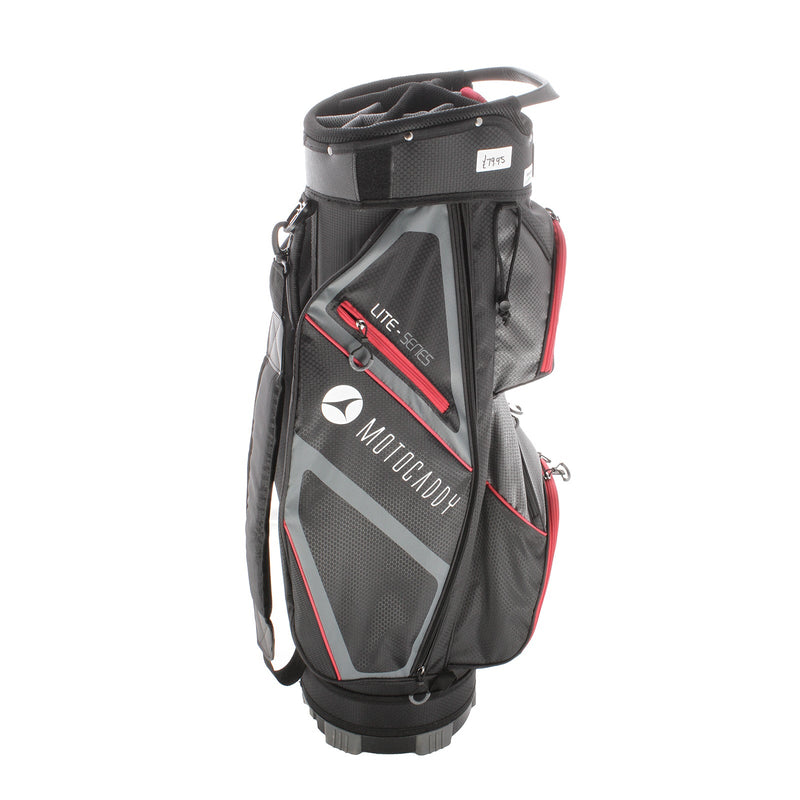 Motocaddy Lite Series Cart Bag - Black/Red