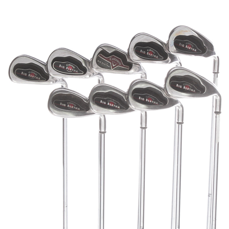 Callaway Big Bertha 2004 Steel Mens Right Hand Irons 3-10+PW Uniflex - Calaway Big Bertha