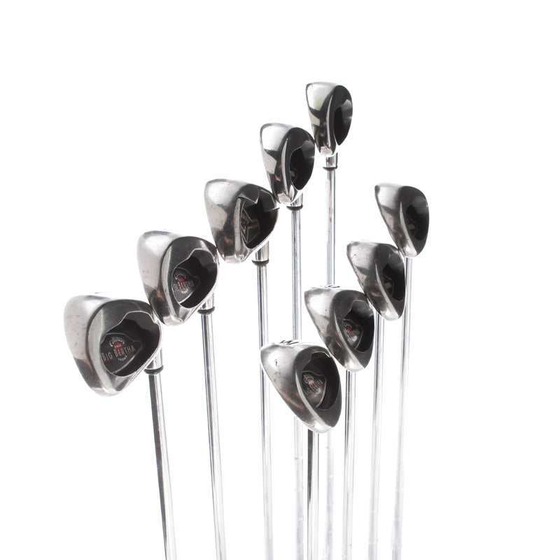 Callaway Big Bertha 2004 Steel Mens Right Hand Irons 3-10+PW Uniflex - Calaway Big Bertha