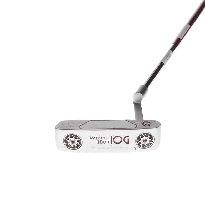 Odyssey White Hot OG Mens Right Hand Putter 35.5" Blade - Golf Pride Reverse Taper