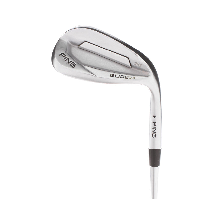 Ping Glide 3.0 SS Steel Mens Right Hand Pitching Wedge Black Dot 52* 12 Bounce SS Grind Wedge - Ping Nippon Shaft