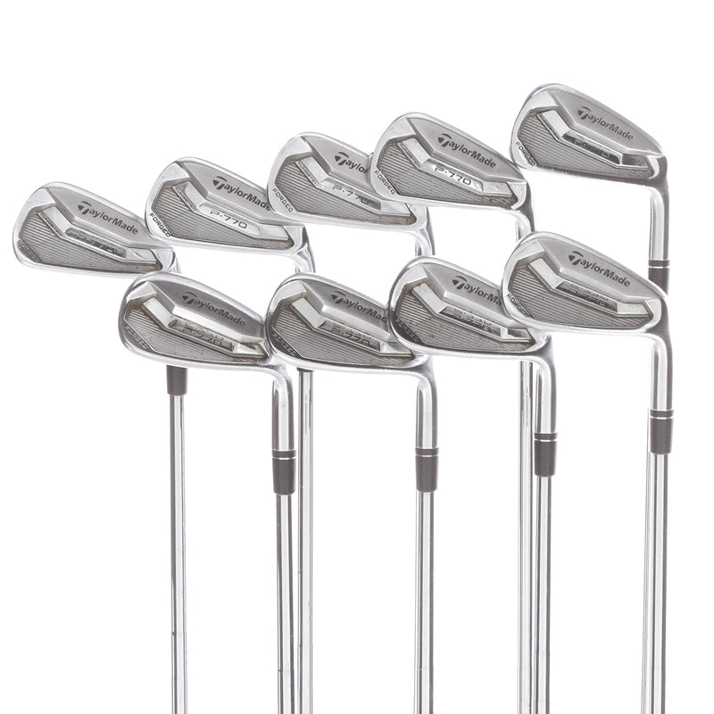 TaylorMade P770 2017 Steel Mens Right Hand Irons 3-AW Stiff - KBS Tour FLT 120