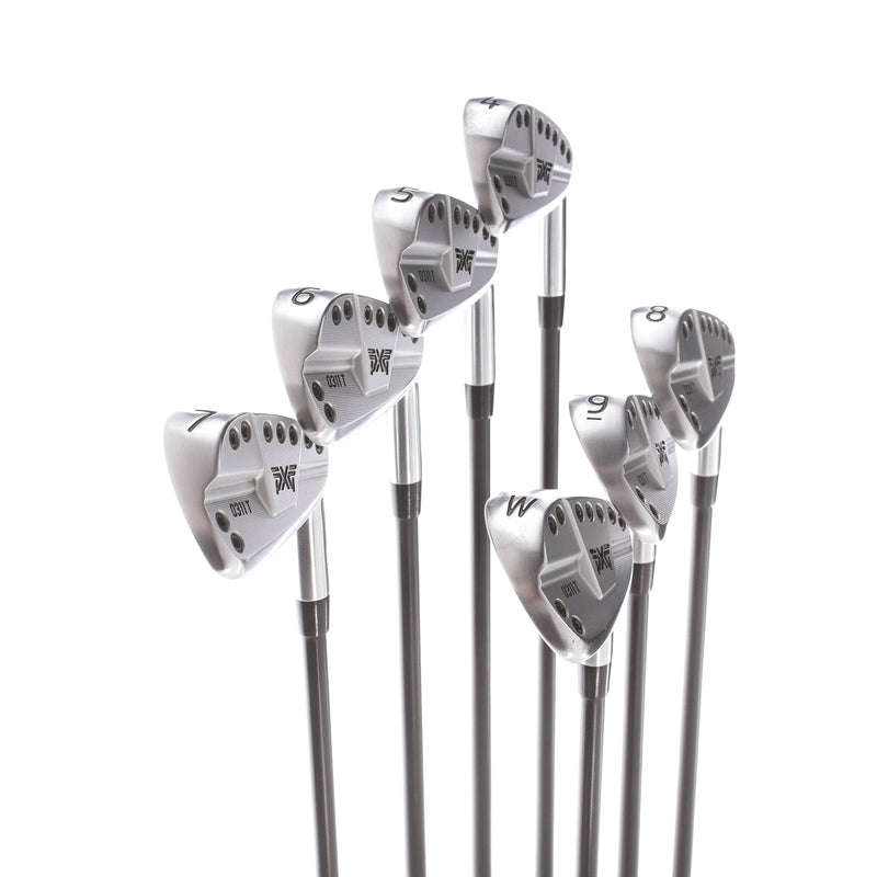 PXG 0311T Forged GEN3 Graphite Mens Right Hand Irons 4-PW 1* Upright Stiff - KBS TGI 80