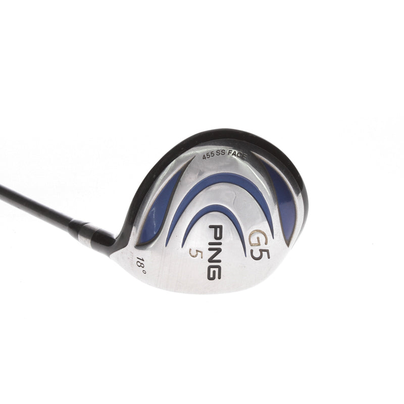 Ping G5 Graphite Mens Right Hand Fairway 5 Wood 18* Regular - Ping TFC 100 F