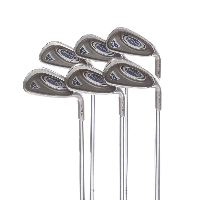 Ping G5 Steel Mens Right Hand Irons 5-PW Black Dot Regular - Ping