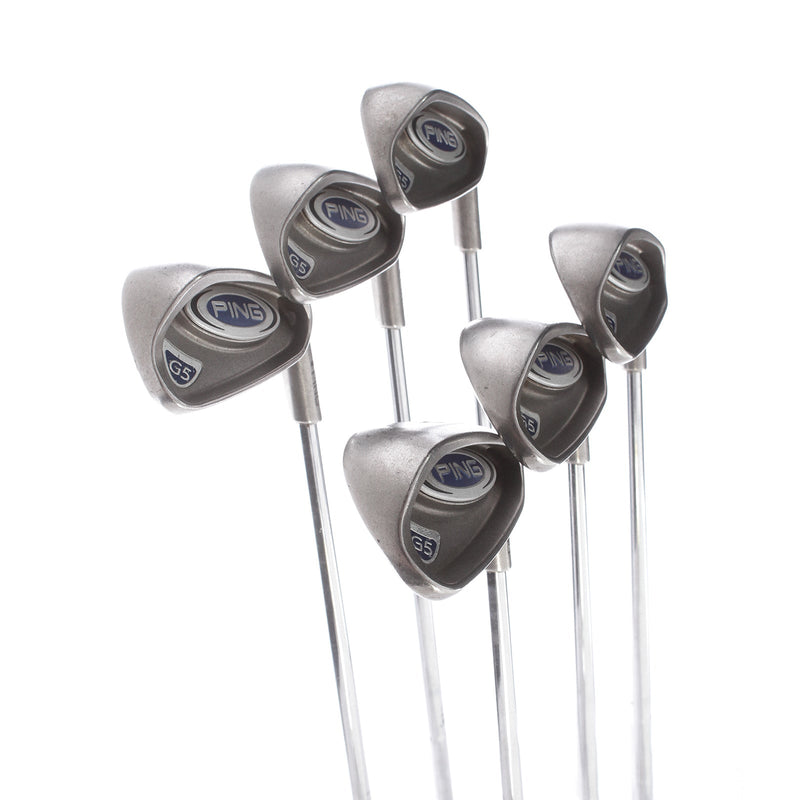 Ping G5 Steel Mens Right Hand Irons 5-PW Black Dot Regular - Ping