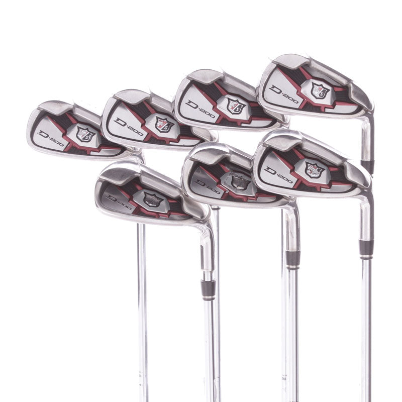 Wilson D200 Steel Mens Right Hand Irons 5-SW Uniflex - True Temper SL