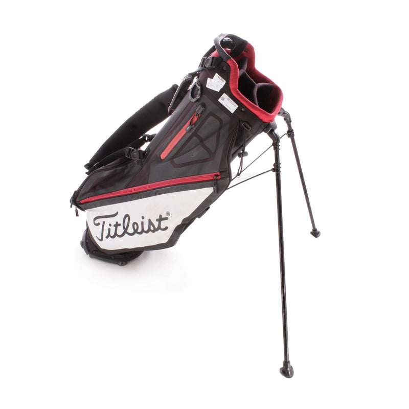 Titleist Second Hand Stand Bag - Black/White/Red