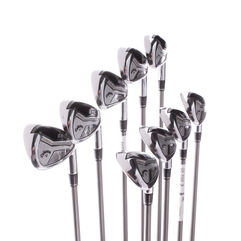 Callaway Epic E19 Graphite Men's Right Hand Irons 5-SW+AW  Regular Steelfiber fc80