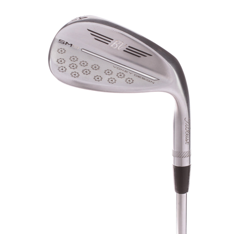 Titleist SM9 Tour Chrome Mens Right Steel Sand Wedge 54 Degree 12 Bounce D Grind Wedge - N.S Pro Modus3 115W