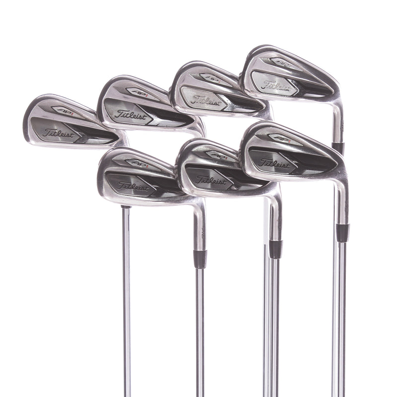 Titleist 718 AP1 Mens Right Steel Irons 4-PW Stiff - True Temper AMT Red S300