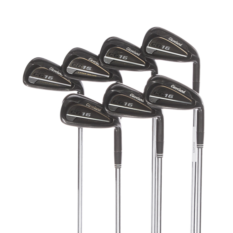 Cleveland CG16 Black Pearl Steel Mens Right Hand Irons 4-PW Regular - Cleveland Golf Traction 85