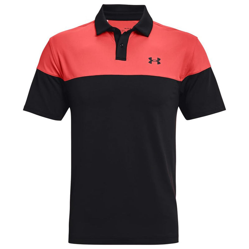 Under Armour T2G Blocked Polo - Black/Venom Red