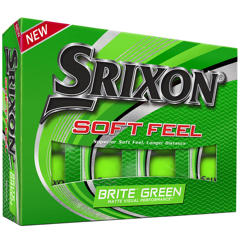 Srixon Soft Feel Golf Balls - Brite Green - 12 Pack