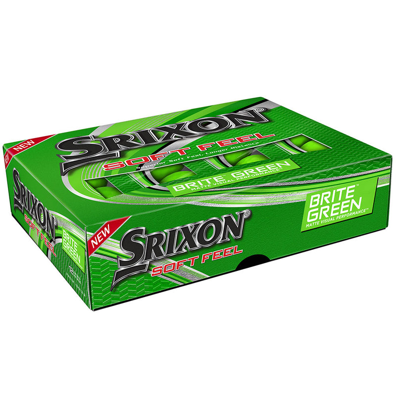 Srixon Soft Feel Golf Balls - Brite Green - 12 Pack