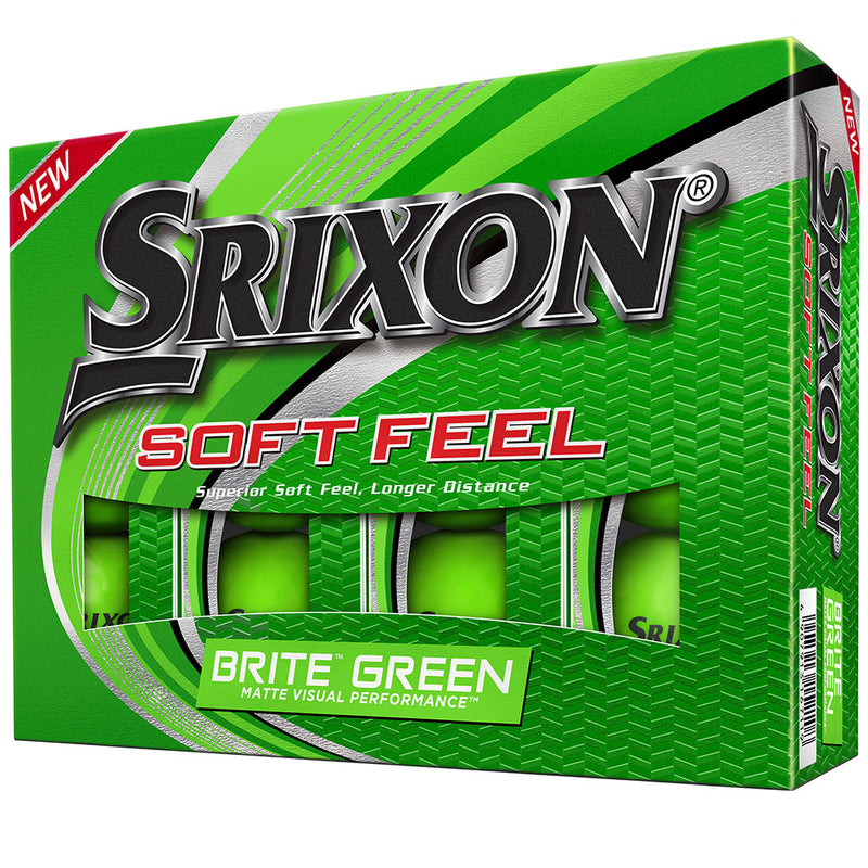 Srixon Soft Feel Golf Balls - Brite Green - 12 Pack