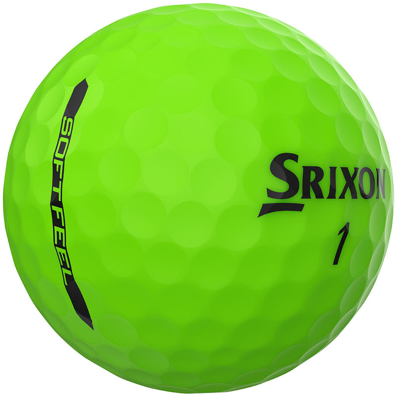 Srixon Soft Feel Golf Balls - Brite Green - 12 Pack