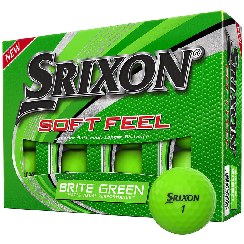 Srixon Soft Feel Golf Balls - Brite Green - 12 Pack