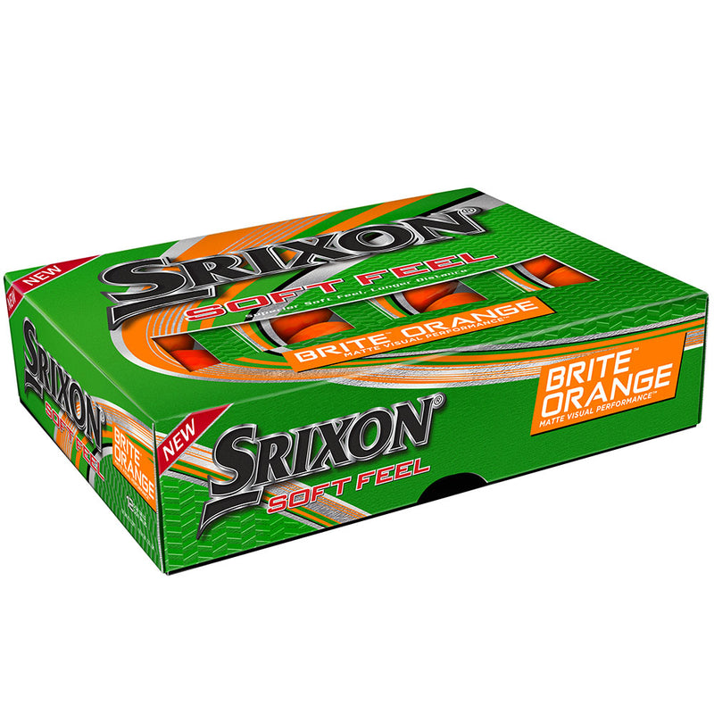 Srixon Soft Feel Golf Balls - Brite Orange - 12 Pack