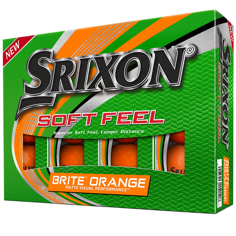 Srixon Soft Feel Golf Balls - Brite Orange - 12 Pack