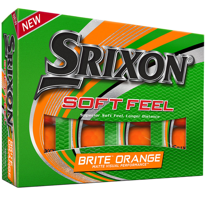 Srixon Soft Feel Golf Balls - Brite Orange - 12 Pack