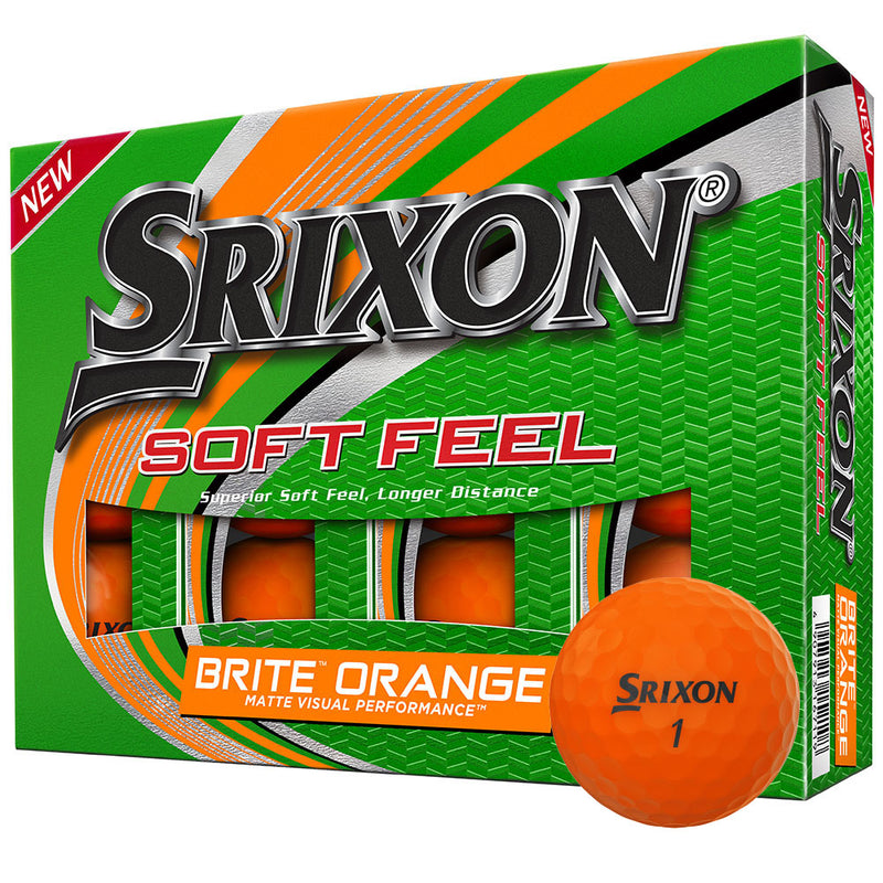 Srixon Soft Feel Golf Balls - Brite Orange - 12 Pack