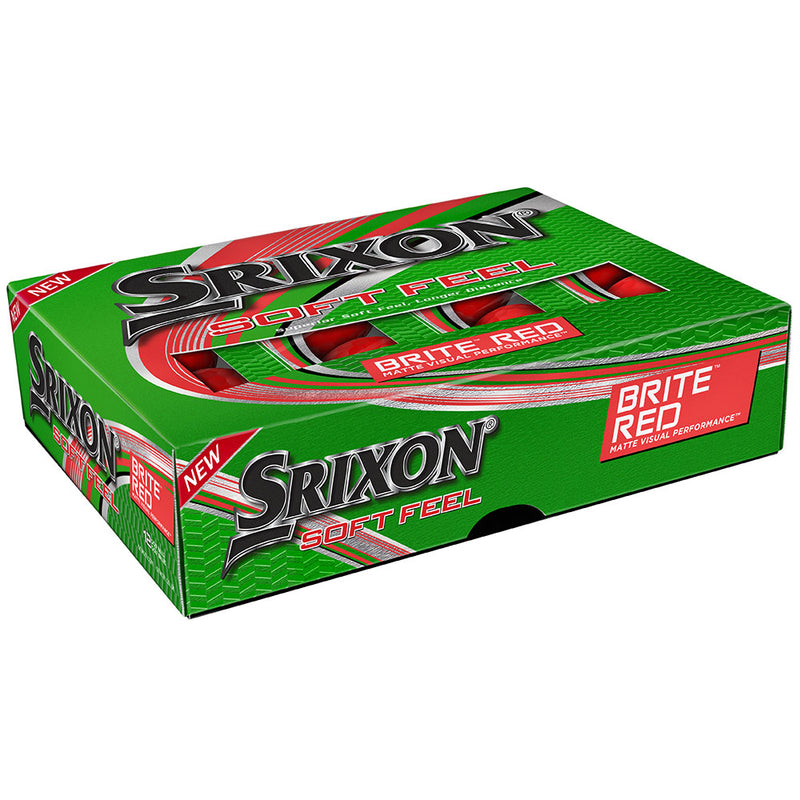 Srixon Soft Feel Golf Balls - Brite Red - 12 Pack