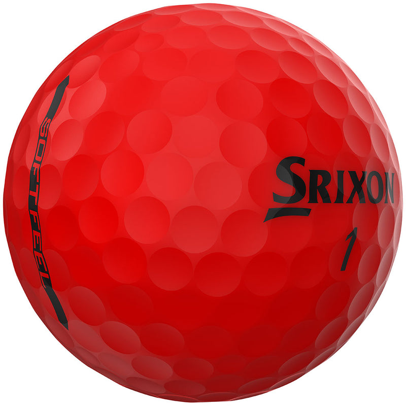 Srixon Soft Feel Golf Balls - Brite Red - 12 Pack