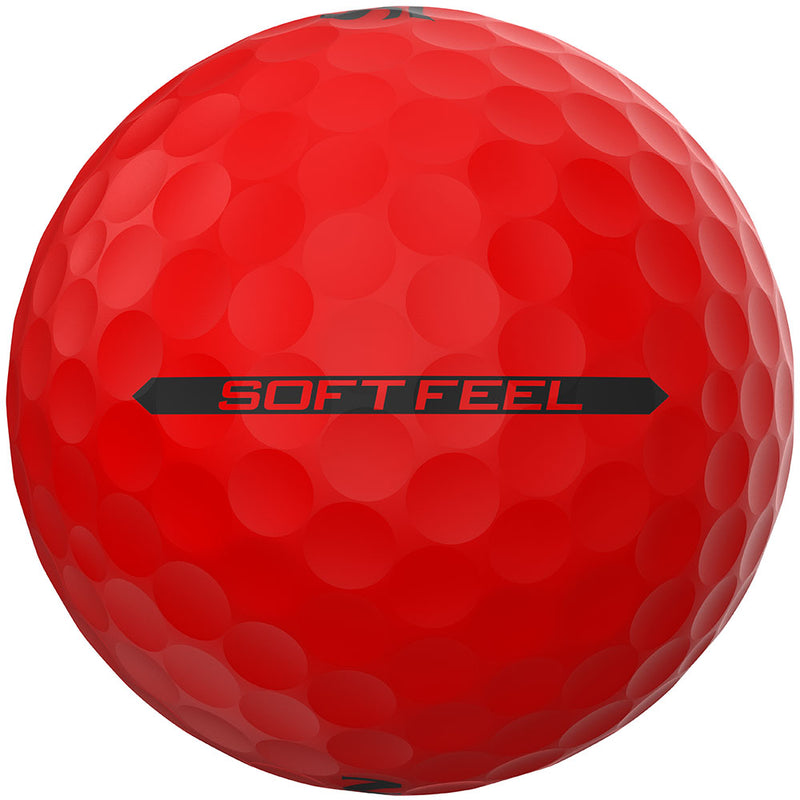 Srixon Soft Feel Golf Balls - Brite Red - 12 Pack