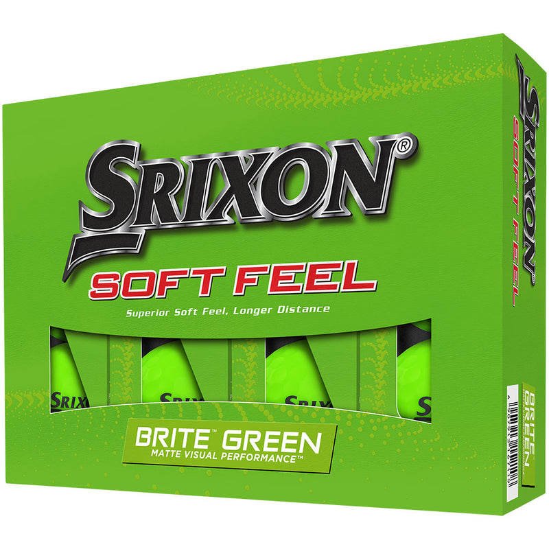 Srixon Soft Feel Golf Balls - Brite Green - 4 Pack