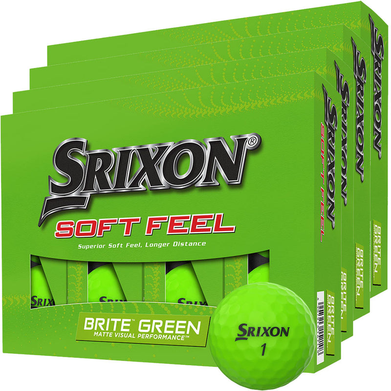 Srixon Soft Feel Golf Balls - Brite Green - 4 Pack