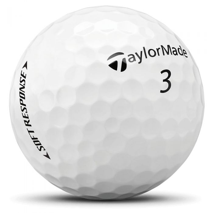 TaylorMade Soft Response White Golf Balls - 12 Pack