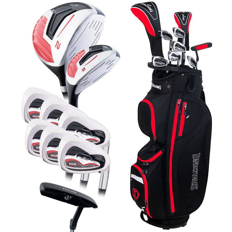 Spalding Tour 2 10-Piece Cart Bag Package Set - Graphite