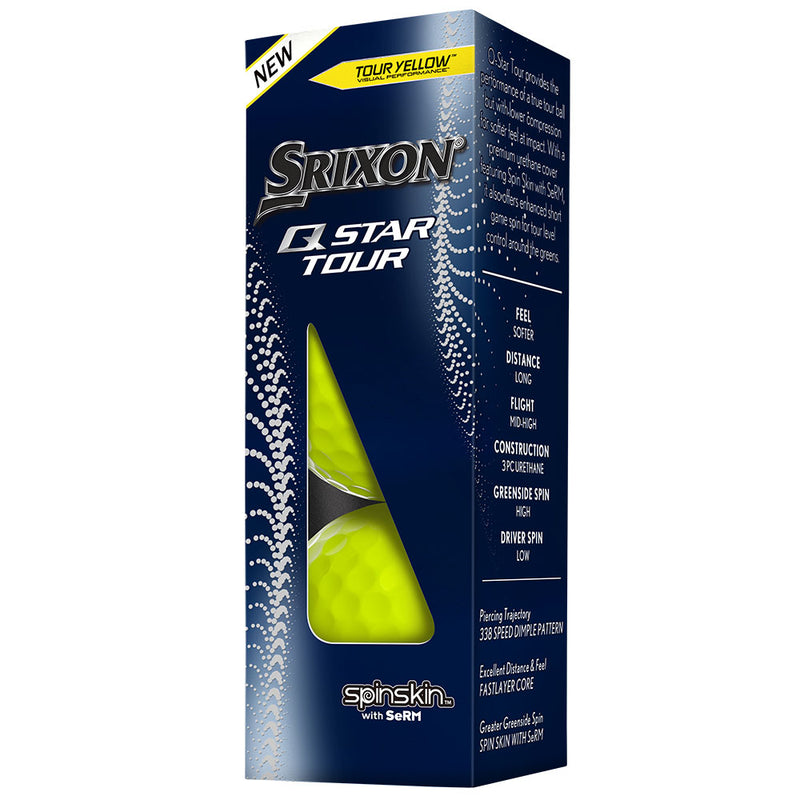 Srixon Q-Star Tour 4 Golf Balls - Tour Yellow - Double Dozen