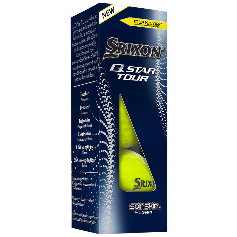 Srixon Q-Star Tour 4 Golf Balls - Tour Yellow - Double Dozen